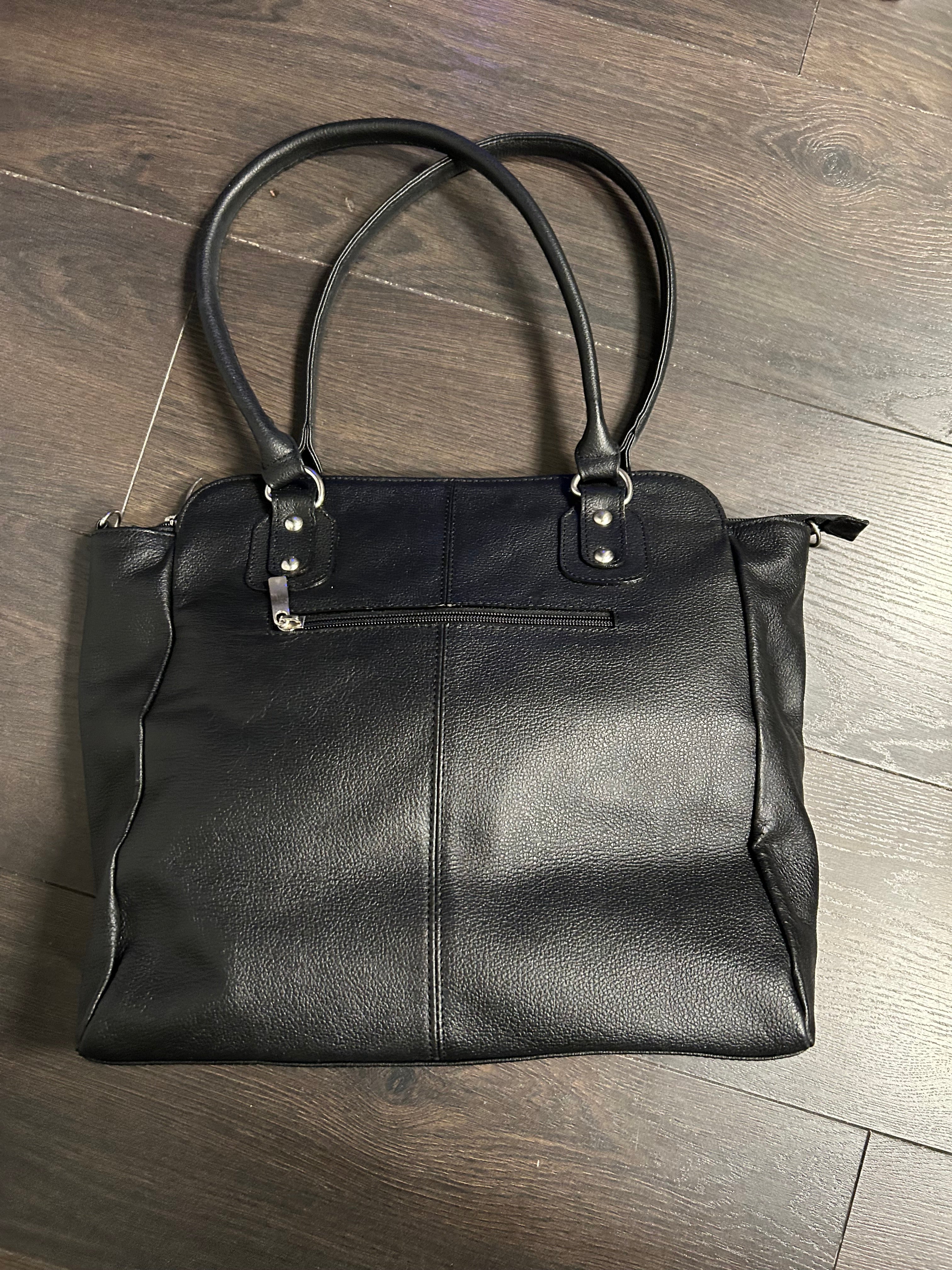 Authentic Columbian Leather Shoulder Tote Bag for Women—Nature Inspired Artisan Design New with Tag