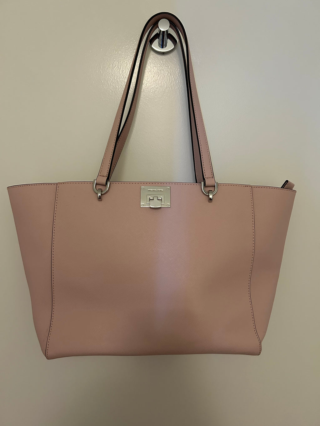 Michael Kors Blush Pink Leather Tote Bag — Excellent Pre-Owned Condition