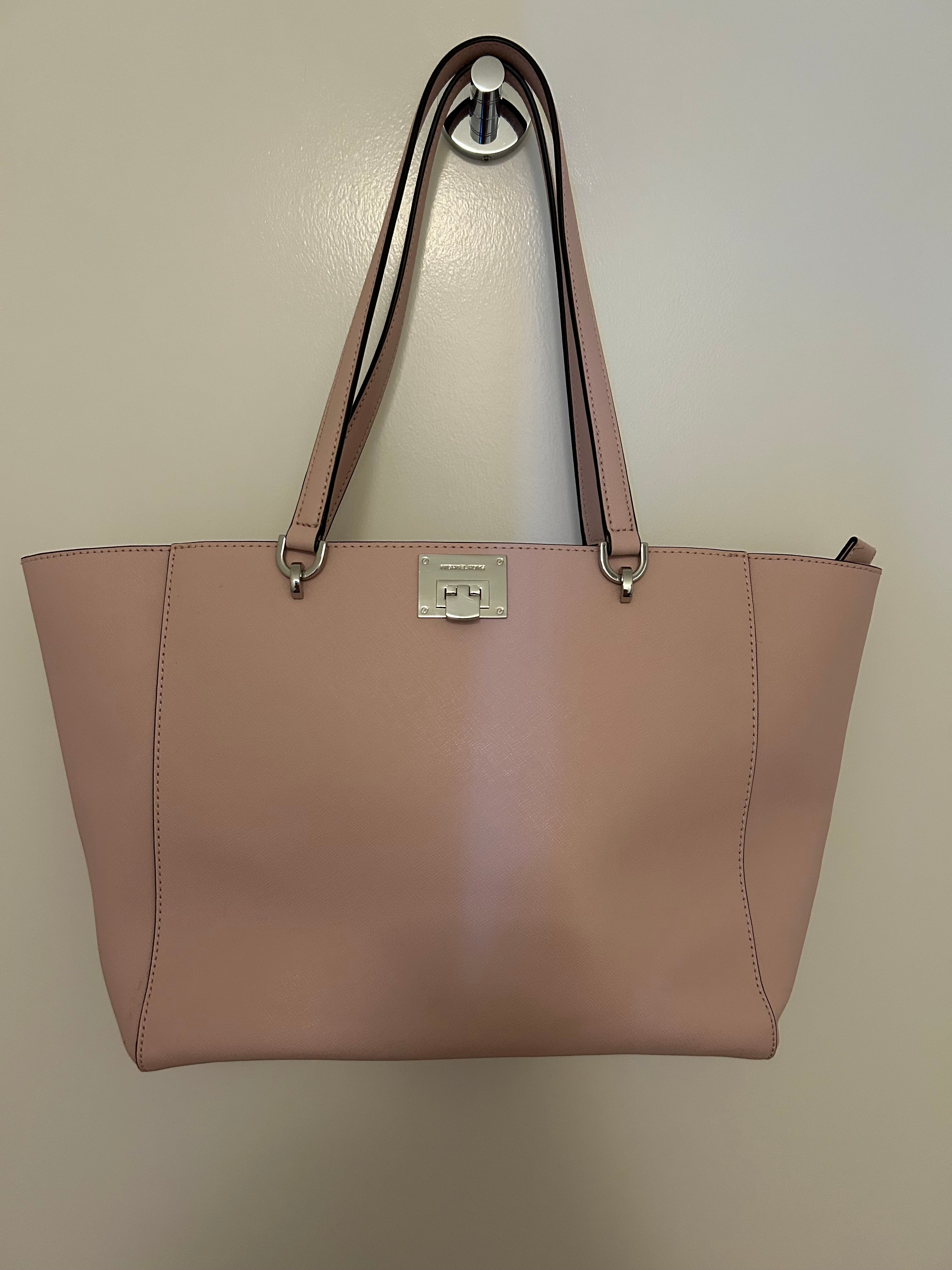 Michael Kors Blush Pink Leather Tote Bag — Excellent Pre-Owned Condition