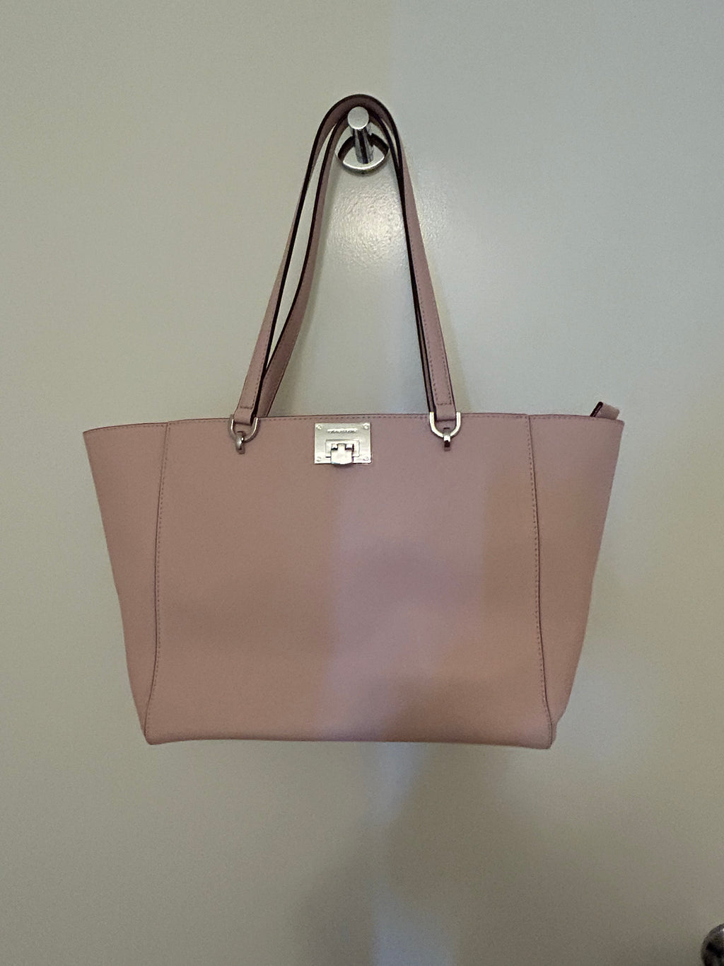 Michael Kors Blush Pink Leather Tote Bag — Excellent Pre-Owned Condition