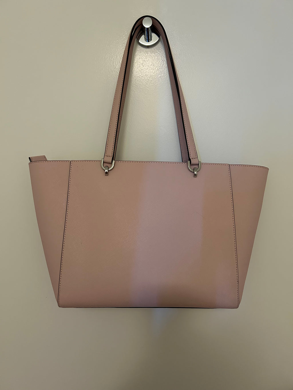Michael Kors Blush Pink Leather Tote Bag — Excellent Pre-Owned Condition